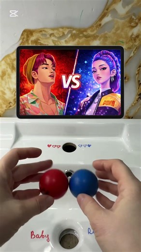 Red vs Blue – You Won’t BELIEVE This!! 😳🔵🔴 Baby 🆚 Rumi 🔥#kpopdemonhunters #sajaboys #baby #rumi