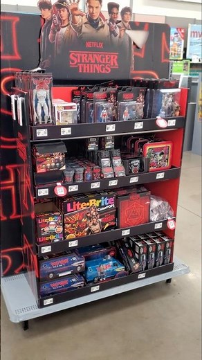 NEW Stranger Things 5 Display Shopping at Walmart 2025 YouTube #Shorts Video Netflix Collection