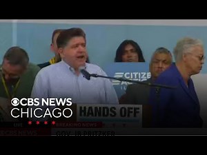 JB Pritzker tells Trump to "stay the hell out of Chicago” during "No Kings" protest