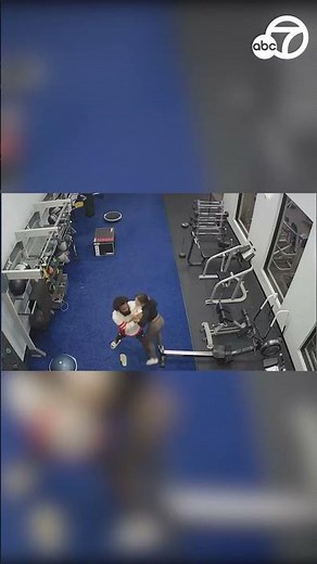 Terrifying video shows woman fight off attacker inside empty apartment complex gym