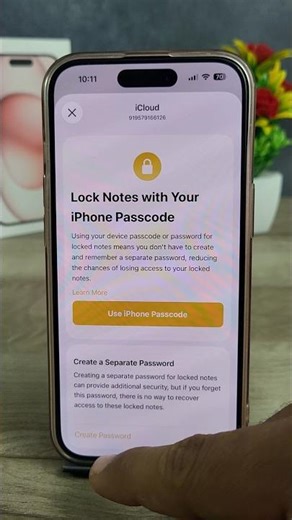 how to lock notes in iphone 15 #iphone #applock #tech