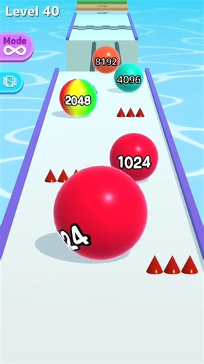 Ball Run 2048 Level 40 Gameplay Walkthrough (Android/iOS) #shorts