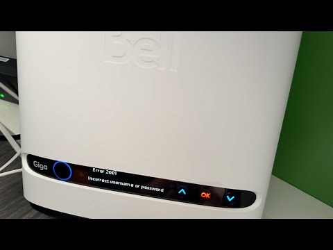 Bell Internet Not Working | Network Authentication Error | Error 2001 Icorrect username or password