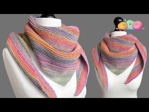 How to Knit the "Springtime Stroll" Shawl - Easy ONE ROW Repeat!
