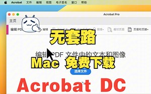 Adobe 旗下PDF编辑软件，Acrobat PRO DC 2024最新版本 Mac苹果电脑一键安装教学 支持M芯片intel芯片