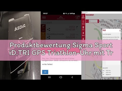 Produktbewertung Sigma Sport iD.TRI GPS Triathlon-Uhr mit Trainings- und Wettkampffeatures, Navigati