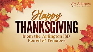 20 reactions · 4 comments | Before Thanksgiving takes full flight tomorrow, the Arlington ISD Board of Trustees want to extend a wing out to parents, students and staff in a message of gratitude. Tune in and watch. | Arlington ISD | Facebook