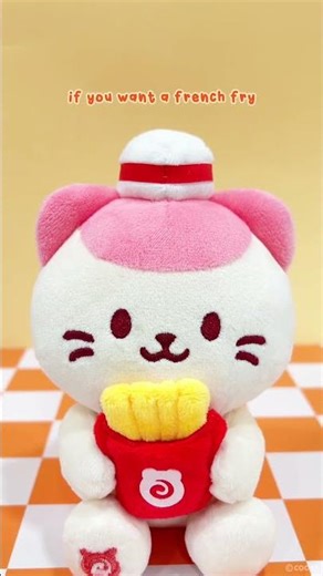 Craving fried chicken or fries? Foxiroll & Kittiroll run the drive-thru now 😆🍗🍟 #Anirollz ⁠