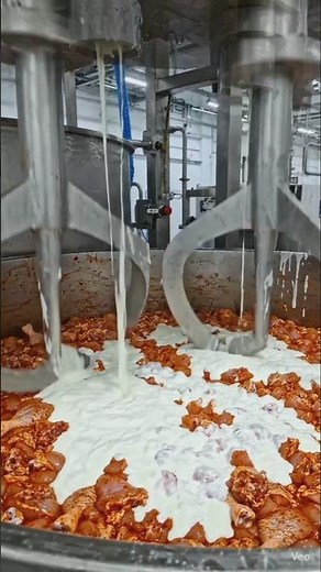 KFC Style Chicken Factory 🍗 | Full Automatic Fried Chicken Process #food #cooking #farming