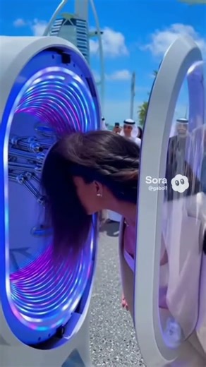 Dubai’s AI Salon Pod 3.0: The Robotic Makeover You Won’t Believe! #shorts #dubai#makeup#future #ai