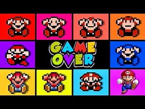 Evolution of Super Mario Bros. 3 GAME OVER Screens [Hacks + Official]