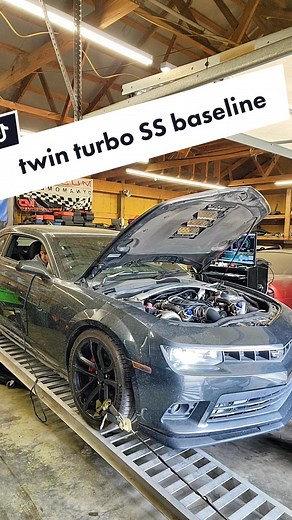 doing a baseline pull on a 5th gen Camaro SS sporting a hellion twin turbo kit. I installed bigger injectors and will be putting it on ethanol shortly. • #bentune #hptuners #dyno #tuning #automotive #performance #LSx #mechanic #mechanicsoftiktok #Chevrolet #Camaro #SS #6speed #twinturbo #e85 #gotboost #turbo #turbocharged #LS3