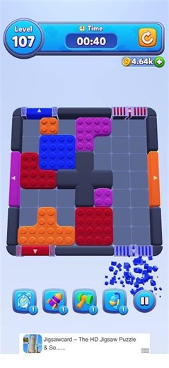 Level 107 Color Block Jam walkthrough