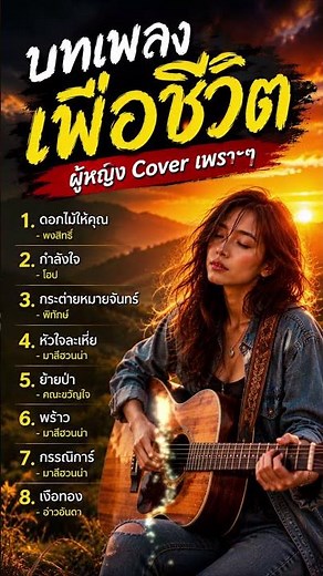 รวมบทเพลงเพื่อชีวิต ผู้หญิง Cover เพราะๆ ติดตามในช่อง ม่วนอีหลี ลิ้งอยู่ในคำอธิบายจ้า..