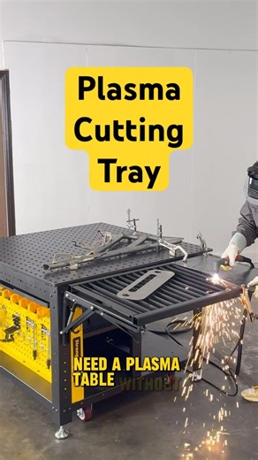 Fold-Out Plasma Cutting Tray #fabrication #plasmacutting #weldernation
