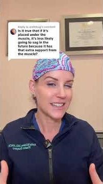 Sagging with implants, whether they are over or under the muscle