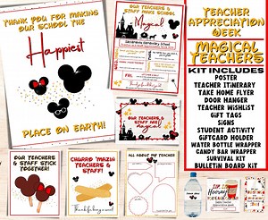 Magical Teachers Appreciation Week Kit | Teacher Appreciation Week Itinerary | Magic Teachers Theme | DIY Schedule of Events Editable Flyer - Etsy