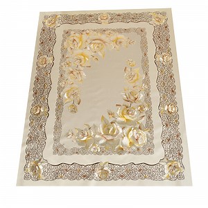 [Hot Item] 120*150cm Luxury Design Metallic Printing Tablecloth