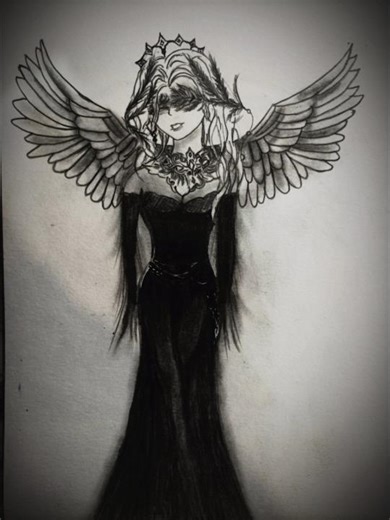 Angel 😇#art #trending #angel #drawing #sketch #draw