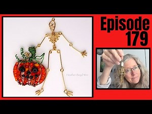 DIY Skeleton & Beaded Pumpkin // Wire Lady TV Ep 179 Livestream Replay
