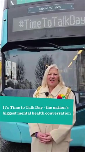 Today is #TimeToTalkDay – the nation’s biggest mental health conversation 💙 Mind in Brighton and Hove, in partnership with Brighton & Hove Buses took the conversation out into the city to encourage open, honest chats about mental health. Mayor of Brighton & Hove, Amanda Grimshaw BEM, joined at the event by council leader Bella Sankey, shares her thoughts on why Time to Talk Day matters and the importance of starting conversations. Find out more 👉https://ow.ly/XMuj50Y9mOQ | Brighton & Hove City