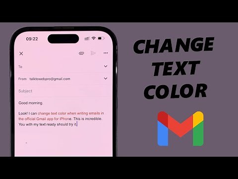 How To Change Text Color In Gmail App On iPhone