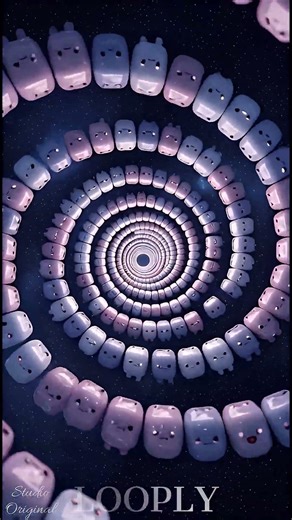 Endless Visual 🌈 LOOPLY Studio Original #colorillusion #relaxing #satisfying