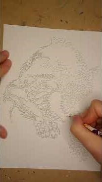 Haunted Reveal 🐺 | The Werewolf Emerges from 1000+ Dots #dottodot