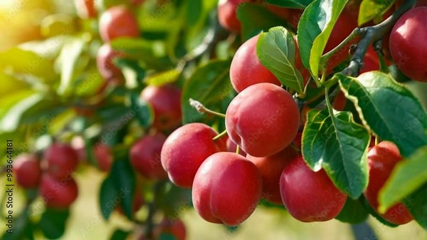 Fresh ripe and red jujube fruits. Chinese date, or jujube, is a tiny, delicious, reddish-brown Asian fruit full of vitamins, minerals, and antioxidants.