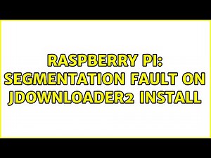 Raspberry Pi: Segmentation fault on JDownloader2 Install