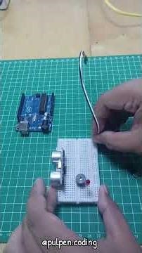 Tutorial membuat Alarm Parkir Mobil Arduino Uno #coding #arduino #belajar
