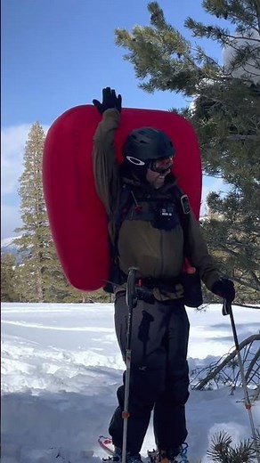 Avalanche airbag deployment test, Black Diamond Jetforce Pro
