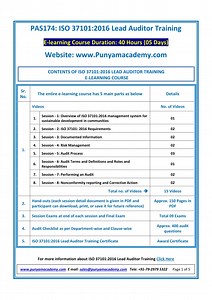 ISO 37101 lead auditor training demo - SlideServe