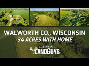 Walworth County Wisconsin Country Home on 34 Hunting Acres!