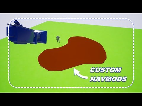 Custom Nav Modifier Volumes; UNREAL ENGINE