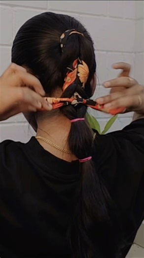 scarf 🧣 hairstyle #scarf #shorts #hairstyle