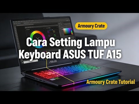 Panduan Lengkap Ubah Warna dan Efek Lampu Keyboard ASUS TUF A15 Lewat Armoury Crate”.