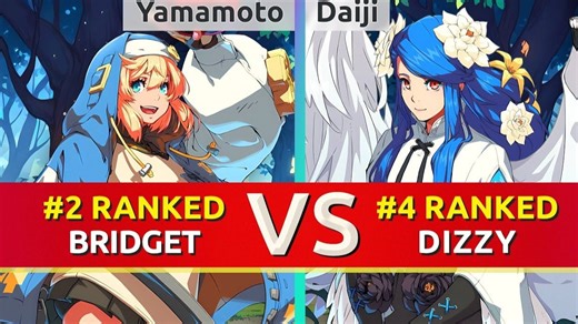 GGST ▰ Yamamoto (#2 Ranked Bridget) vs Daiji (#4 Ranked Dizzy). High Level Game