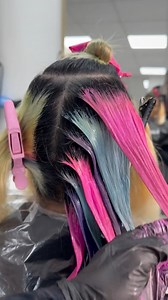 Color Stacking 🩷💜💙 Using @color.clique Vivids diluted with Ghosted #pinkhair #bluehair #haircolor #hairstyles #hairvideo #hairtutorial | Hair Color Clique