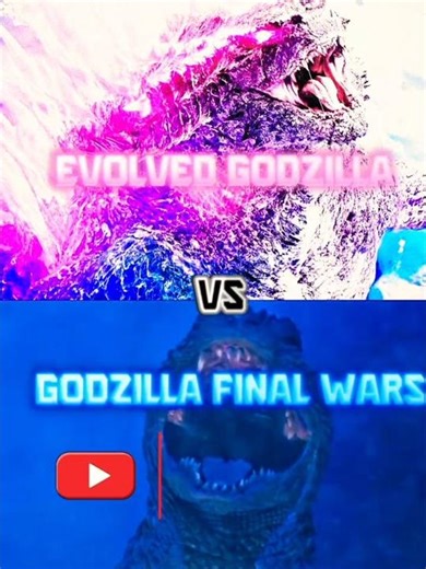 Evolved Godzilla And Heisei Godzilla VS Godzilla Final Wars And Showa Godzilla #godzilla #and #1v1