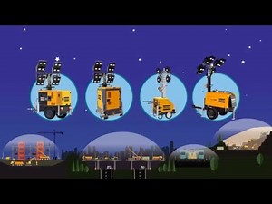 Efficiency, hardness and technology in the LED light towers. The HiLight range of Atlas Copco