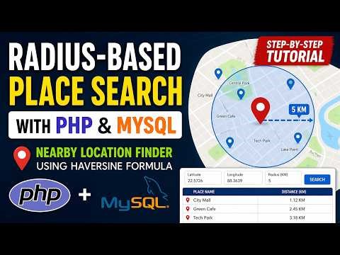 Radius Based Place Search with PHP and MySQL