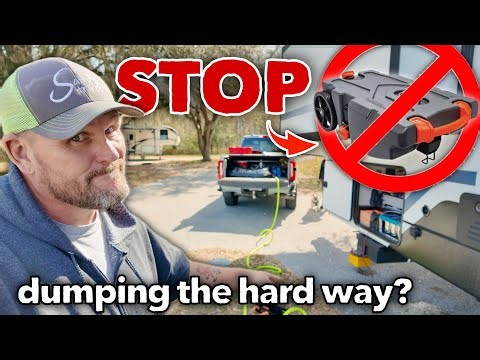 RV water bladder the EASY WAY! Dumping tanks while RV boondocking! #rvlifestyle #rvliving #rvlife