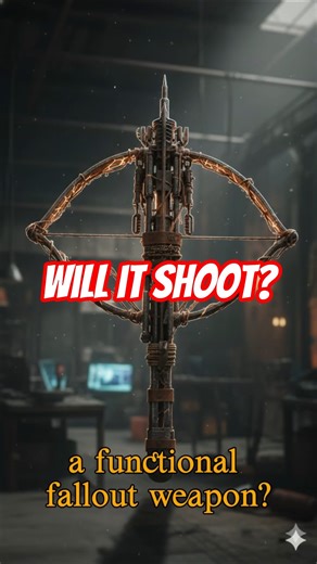 Junkyard Crossbow Build—Will It Shoot? Fallout says YES #shorts #survival l #moviemyths