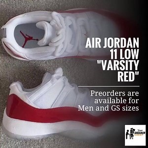 5.6K views · 104 reactions | Air Jordan 11 Low "Varsity Red" Men -...