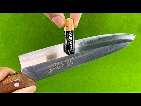 Easy Way To Sharpen A Knife Like A Razor Sharp ! Amazing Idea