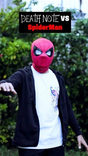 SpiderMan Vs Death Note Fight🔥 #deathnote #spiderman #brandnewday #anime #lightyagami