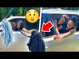 THROWING MY SISTERS VERSACE ROBES OUT THE WINDOW PRANK