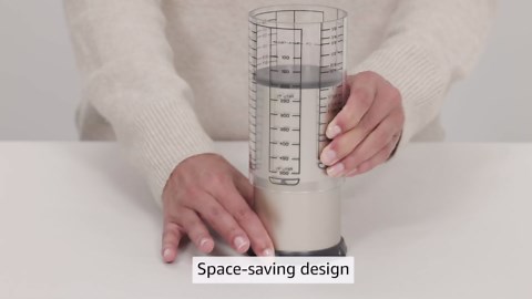 KitchenArt Professional Series 2 Cup Adjust-A-Cup, Champagne Satin, Adjustable, 1/8 to 2-Cup