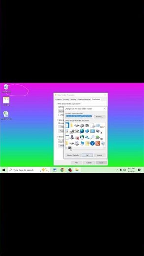 Folder Ka Icon Change Kaise Kare? 🤯 Windows Secret Trick #shorts